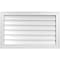 Ekena Millwork Vertical Surface Mount PVC Gable Vnt: Non-Functional, w/2"W x 1-1/2"H, Brickmould Frame, 32"W x 20"H GVPVE32X2002SN - alternate 1